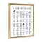 Stupell Industries Minimal Laundry Guide Chart Framed Floater Canvas Wall Art